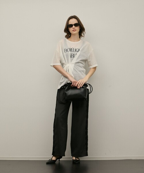 GRACE CONTINENTAL（グレースコンチネンタル）の「ADD CULUMN LONG SHLD BAG（ハンドバッグ・レディース・ブラック/ホワイト・FREE）」の3枚目の写真