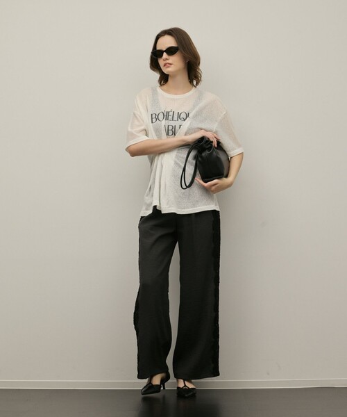 GRACE CONTINENTAL（グレースコンチネンタル）の「ADD CULUMN LONG SHLD BAG（ハンドバッグ・レディース・ブラック/ホワイト・FREE）」の4枚目の写真