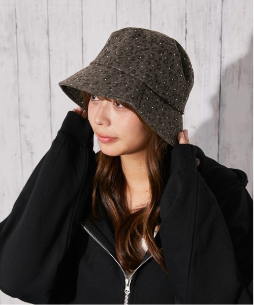 GORGE(ゴージ)の「《レオパード×キラッと加工》バケットハット 秋冬◎(ハット・レディース・ブラウン/アイボリー/グレー・F)」の3枚目の写真