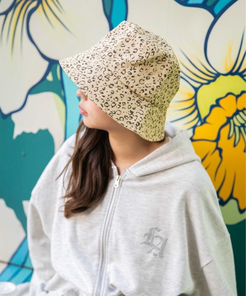 GORGE(ゴージ)の「《レオパード×キラッと加工》バケットハット 秋冬◎(ハット・レディース・ブラウン/アイボリー/グレー・F)」の2枚目の写真