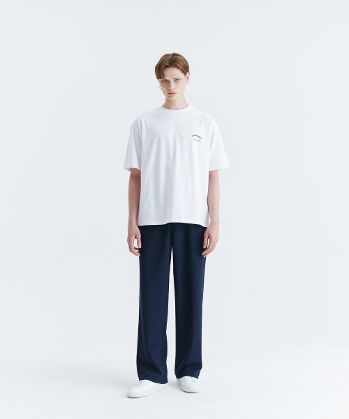 WHOLOVESART(フーラブズアート)の「Unisex semi-wide banding slacks - navy(スラックス・レディース・その他・SMALL/MEDIUM/LARGE/X-LARGE/XX-LARGE)」の3枚目の写真