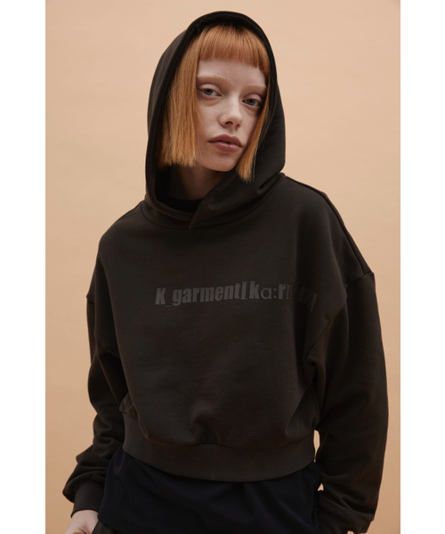 K-GARMENT（カメント）の「W クロップフードパーカー ダストグレー（パーカー・レディース・その他・SMALL/X-SMALL）」の2枚目の写真