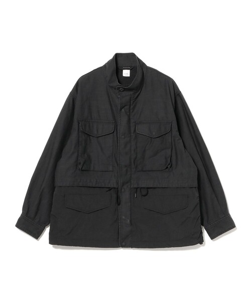 BEAMS（ビームス）の「M65 レイヤード ジャケット【ワイドフィット】（ミリタリージャケット・メンズ・ブラック/オリーブ・XL/M/L/S）」の2枚目の写真