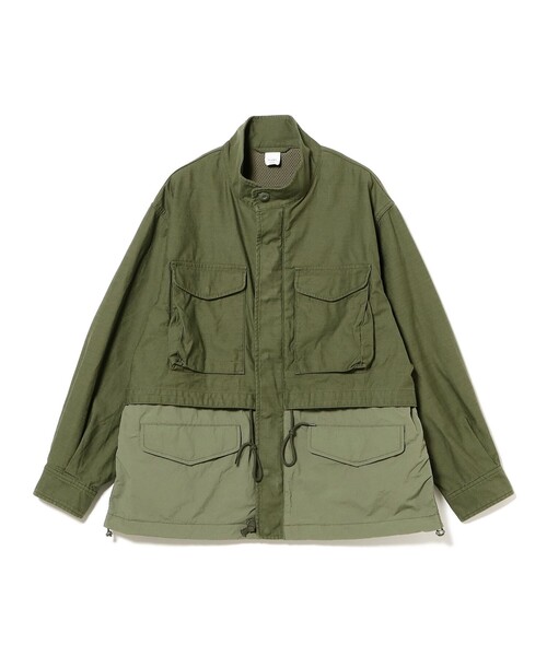 BEAMS（ビームス）の「M65 レイヤード ジャケット【ワイドフィット】（ミリタリージャケット・メンズ・ブラック/オリーブ・XL/M/L/S）」の7枚目の写真