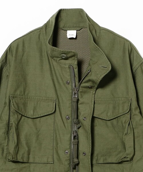 BEAMS（ビームス）の「M65 レイヤード ジャケット【ワイドフィット】（ミリタリージャケット・メンズ・ブラック/オリーブ・XL/M/L/S）」の8枚目の写真