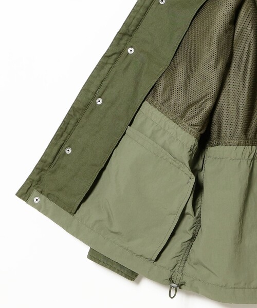 BEAMS（ビームス）の「M65 レイヤード ジャケット【ワイドフィット】（ミリタリージャケット・メンズ・ブラック/オリーブ・XL/M/L/S）」の10枚目の写真