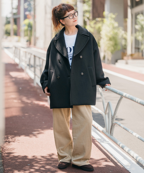 Spick & Span（スピックアンドスパン）の「《WEB限定 / 追加2》TICCA / ティッカ ピーコート（ピーコート・レディース・ブラック・FREE）」の20枚目の写真