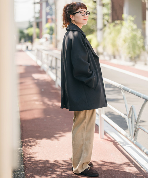 Spick & Span（スピックアンドスパン）の「《WEB限定 / 追加2》TICCA / ティッカ ピーコート（ピーコート・レディース・ブラック・FREE）」の21枚目の写真