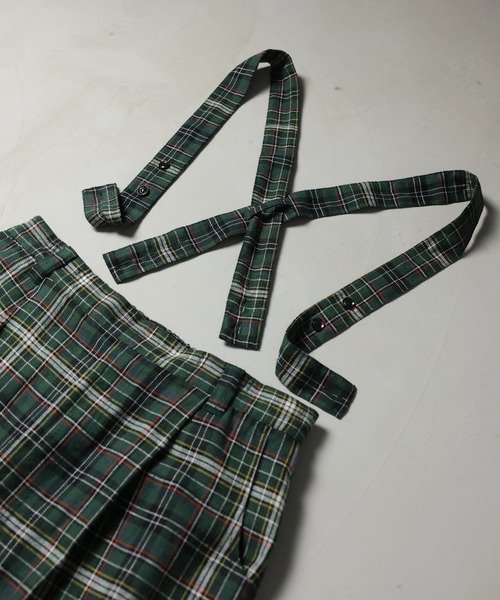 soulberry（ソウルベリー）の「「チェックらぼ」のタータンチェックなサスペンダーパンツ（その他パンツ・レディース・グリーン・M/L/LL/3L/4L/5L）」の17枚目の写真
