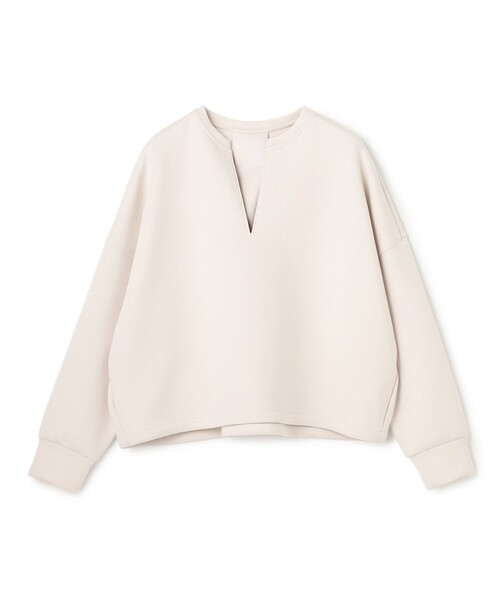 UNFILO(アンフィーロ)の「BEAUTY FORM JERSEY キーネック トップス(スウェット・レディース・ネイビー系/ベージュ系/ライトグレー系・SMALL/MEDIUM)」の20枚目の写真