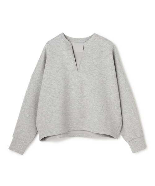UNFILO(アンフィーロ)の「BEAUTY FORM JERSEY キーネック トップス(スウェット・レディース・ネイビー系/ベージュ系/ライトグレー系・SMALL/MEDIUM)」の5枚目の写真