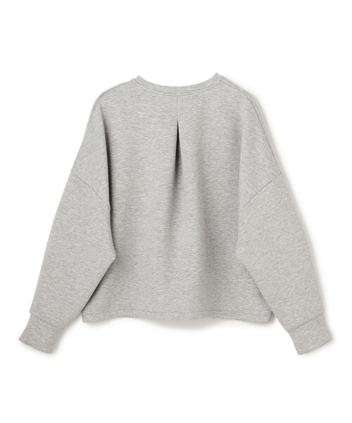 UNFILO(アンフィーロ)の「BEAUTY FORM JERSEY キーネック トップス(スウェット・レディース・ネイビー系/ベージュ系/ライトグレー系・SMALL/MEDIUM)」の6枚目の写真
