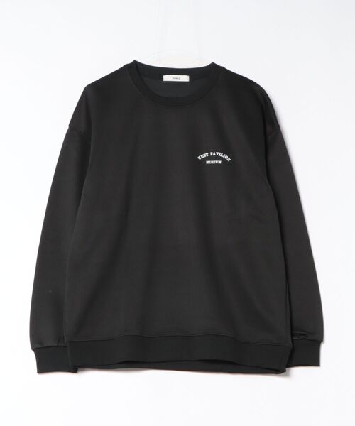 CERCA(チェルカ)の「【NOWLE】ワンポイント アーチロゴ プルオーバー スウェット(スウェット・メンズ・ブラック・MEDIUM)」の1枚目の写真