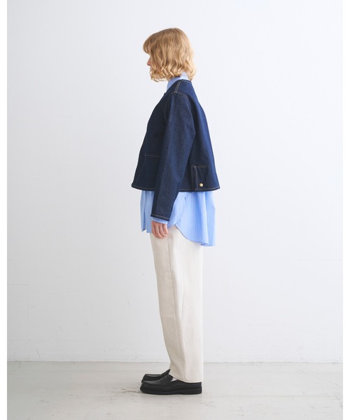 Traditional Weatherwear（トラディショナルウェザーウェア）の「ARKLEY A-LINE DENIM（ブルゾン・レディース・ワンウォッシュ・36/34/32）」の5枚目の写真
