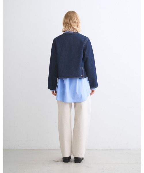 Traditional Weatherwear（トラディショナルウェザーウェア）の「ARKLEY A-LINE DENIM（ブルゾン・レディース・ワンウォッシュ・36/34/32）」の6枚目の写真