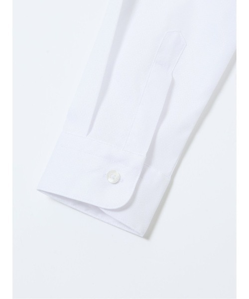 m.f.editorial(エムエフエディトリアル)の「【透け防止 形態安定 UVカット】m.f.エディトリアル レディース リボン脱着 ビジネス ドレス 長袖 ブラウス(ビジネスシャツ・レディース・ホワイト/ピンク系その他/サックスブルー・MEDIUM/LARGE/X-LARGE/S)」の15枚目の写真
