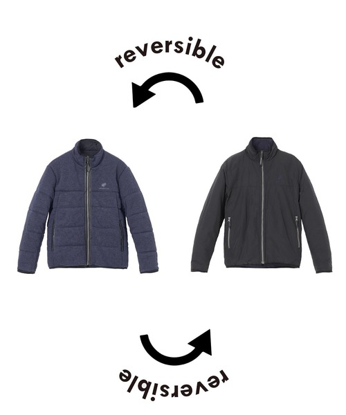 B.C STOCK（ベーセーストック）の「METORO FLEEX リバーシブルブルゾン（ブルゾン・メンズ・ライトグレー/ブラック/ネイビー・MEDIUM/LARGE）」の3枚目の写真