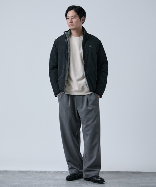 B.C STOCK（ベーセーストック）の「METORO FLEEX リバーシブルブルゾン（ブルゾン・メンズ・ライトグレー/ブラック/ネイビー・MEDIUM/LARGE）」の16枚目の写真