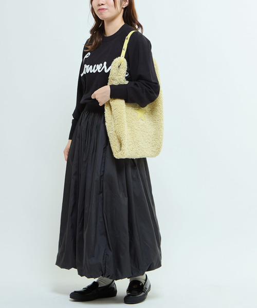 CONVERSE TOKYO(コンバーストウキョウ)の「SPINDLE LOGO SHORT KNIT(ニット/セーター・レディース・ブラック/セージグリーン/グレー/レッド/ピンク・FREE)」の13枚目の写真
