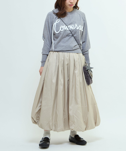 CONVERSE TOKYO(コンバーストウキョウ)の「SPINDLE LOGO SHORT KNIT(ニット/セーター・レディース・ブラック/セージグリーン/グレー/レッド/ピンク・FREE)」の15枚目の写真