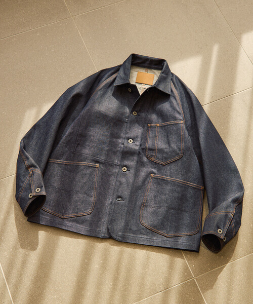 日本製】JAPAN DENIM COVERALL JACKET/ジャパンデニムカバーオール