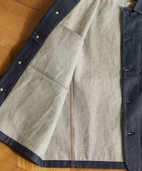 セール】【日本製】JAPAN DENIM COVERALL JACKET/ジャパンデニム