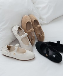 EVOL | 【軽量・柔らかい】ラウンドギャザーメリージェーンスニーカー JA4002(スニーカー)