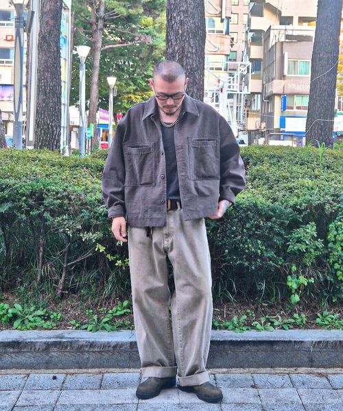 FAKE CAMPER（フェイクキャンパー）の「650g ヘビーツイルピグメントワークジャケット [ブラウン]（デニムジャケット・メンズ・ブラウン・MEDIUM/LARGE/X-LARGE）」の9枚目の写真