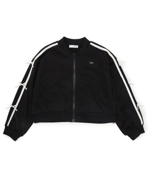 algy(アルジー)の「りぼんラインジャージセットアップ(セットアップ・キッズ・アイボリー/ブラック・160/150/140/130)」の14枚目の写真