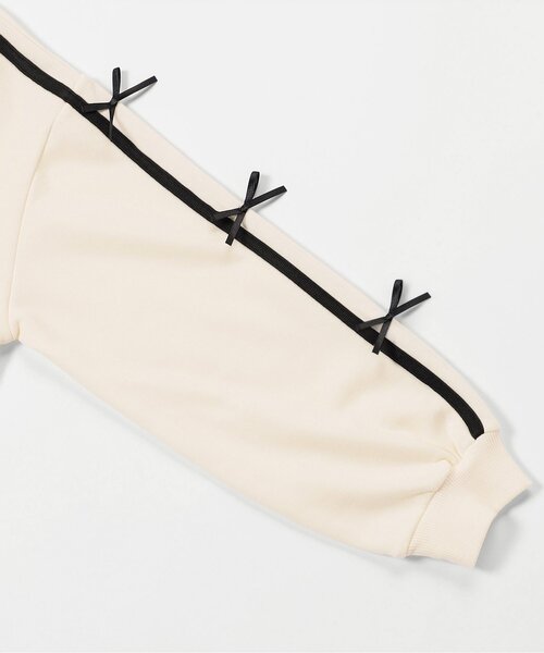 algy(アルジー)の「りぼんラインジャージセットアップ(セットアップ・キッズ・アイボリー/ブラック・160/150/140/130)」の19枚目の写真