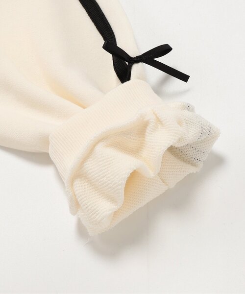 algy(アルジー)の「りぼんラインジャージセットアップ(セットアップ・キッズ・アイボリー/ブラック・160/150/140/130)」の21枚目の写真