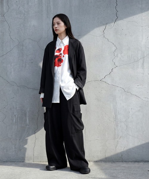 antiqua(アンティカ)の「花柄 シャツ(シャツ/ブラウス・レディース・ホワイト系その他・ONESIZE)」の7枚目の写真