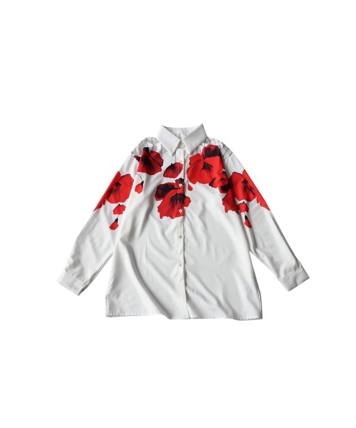 antiqua(アンティカ)の「花柄 シャツ(シャツ/ブラウス・レディース・ホワイト系その他・ONESIZE)」の8枚目の写真