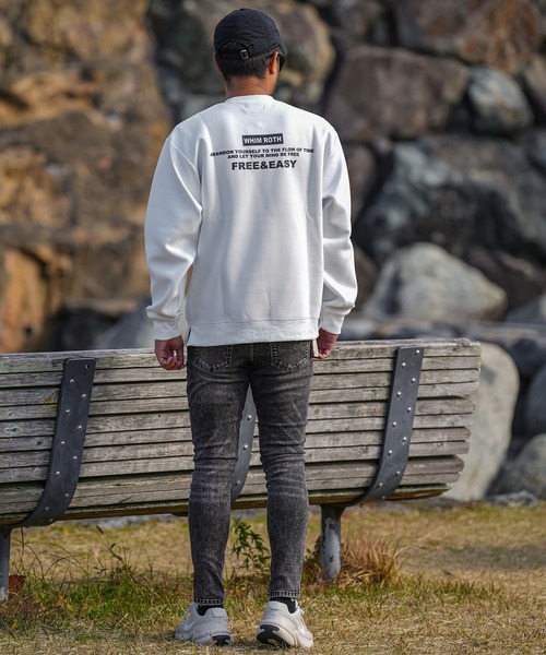adamsJUGGLER（アダムスジャグラー）の「W/R R.S ベアースウェットプル（スウェット・メンズ・ブラック/ホワイト・XL/L/M）」の9枚目の写真