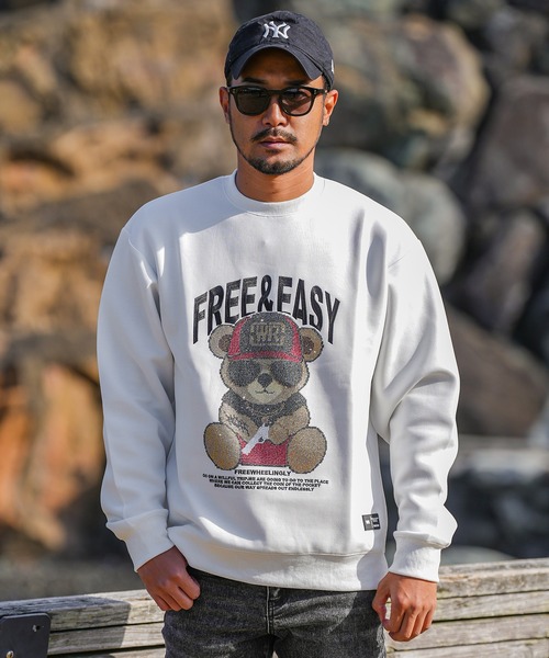 adamsJUGGLER（アダムスジャグラー）の「W/R R.S ベアースウェットプル（スウェット・メンズ・ブラック/ホワイト・XL/L/M）」の11枚目の写真