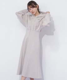 【WEB限定再入荷】ダイバーフーディーロングワンピース