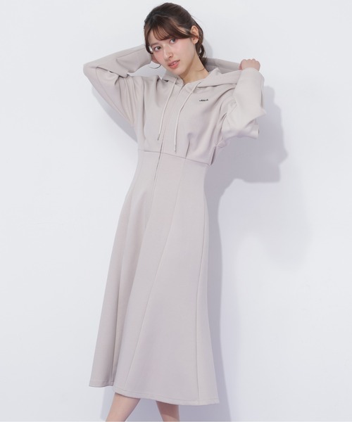 WEB限定再入荷】ダイバーフーディーロングワンピース（ワンピース