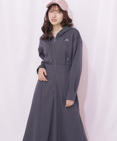 WEB限定再入荷】ダイバーフーディーロングワンピース（ワンピース