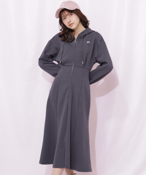 WEB限定再入荷】ダイバーフーディーロングワンピース（ワンピース