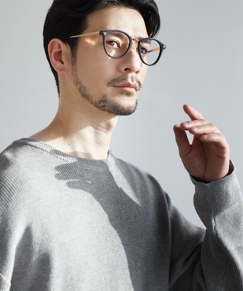 SPU(スプ)の「【シルケット加工/マシンウォッシャブル/抗ピリング】コンフォートベーシック畦クルーネックコットンニット(ニット/セーター・メンズ・チャコール/ネイビー/グレー/ブラック・S/M/L/XL)」の19枚目の写真