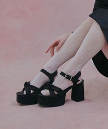 CHARLES & KEITH | Anika アニカ ノットボウプラットフォームサンダル(サンダル)