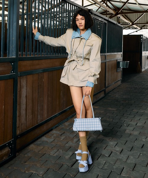 CHARLES & KEITH（チャールズ & キース）の「Anika アニカ ノットボウプラットフォームサンダル（サンダル・レディース・オフホワイト/ライトブルー/ブラック系その他2・25cm/24.5cm/23.5cm/23cm/22cm/25.5cm/22.5cm）」の20枚目の写真