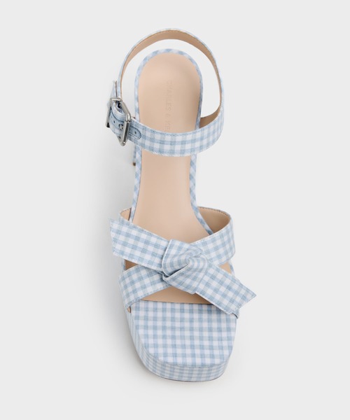 CHARLES & KEITH（チャールズ & キース）の「Anika アニカ ノットボウプラットフォームサンダル（サンダル・レディース・オフホワイト/ライトブルー/ブラック系その他2・25cm/24.5cm/23.5cm/23cm/22cm/25.5cm/22.5cm）」の14枚目の写真