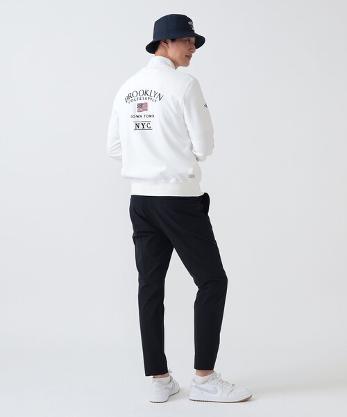 BEAMS GOLF（ビームスゴルフ）の「〈MEN〉 PURPLE LABEL / BROOKLYN ロゴ プルオーバー（吸水速乾・UVカット）（スウェット・メンズ・ネイビー/ホワイト/グレー・MEDIUM/SMALL/X-LARGE/LARGE）」の10枚目の写真