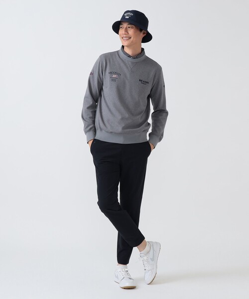 BEAMS GOLF（ビームスゴルフ）の「〈MEN〉 PURPLE LABEL / BROOKLYN ロゴ プルオーバー（吸水速乾・UVカット）（スウェット・メンズ・ネイビー/ホワイト/グレー・MEDIUM/SMALL/X-LARGE/LARGE）」の8枚目の写真