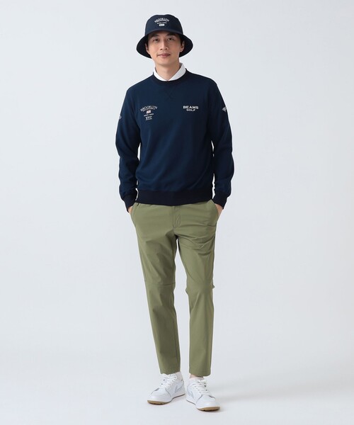 BEAMS GOLF（ビームスゴルフ）の「〈MEN〉 PURPLE LABEL / BROOKLYN ロゴ プルオーバー（吸水速乾・UVカット）（スウェット・メンズ・ネイビー/ホワイト/グレー・MEDIUM/SMALL/X-LARGE/LARGE）」の5枚目の写真