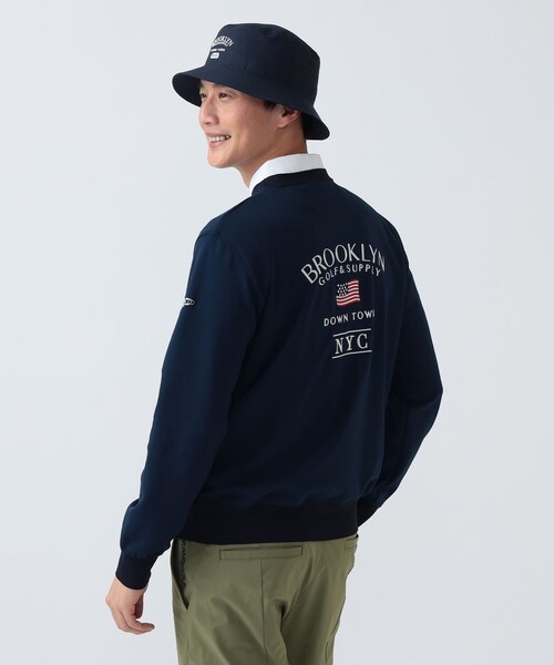 BEAMS GOLF（ビームスゴルフ）の「〈MEN〉 PURPLE LABEL / BROOKLYN ロゴ プルオーバー（吸水速乾・UVカット）（スウェット・メンズ・ネイビー/ホワイト/グレー・MEDIUM/SMALL/X-LARGE/LARGE）」の15枚目の写真
