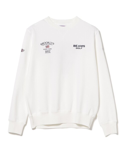 BEAMS GOLF（ビームスゴルフ）の「〈MEN〉 PURPLE LABEL / BROOKLYN ロゴ プルオーバー（吸水速乾・UVカット）（スウェット・メンズ・ネイビー/ホワイト/グレー・MEDIUM/SMALL/X-LARGE/LARGE）」の14枚目の写真