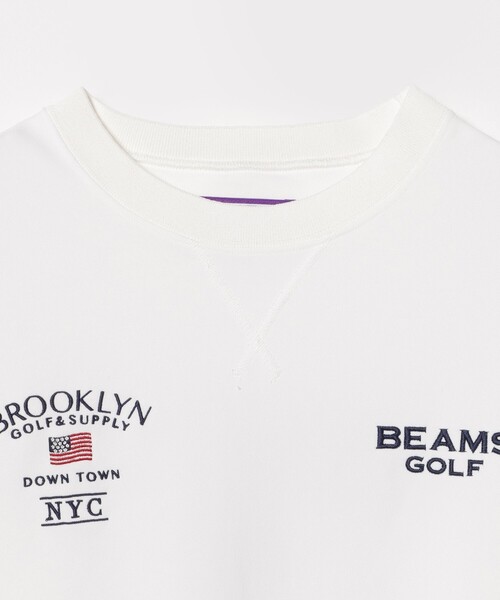 BEAMS GOLF（ビームスゴルフ）の「〈MEN〉 PURPLE LABEL / BROOKLYN ロゴ プルオーバー（吸水速乾・UVカット）（スウェット・メンズ・ネイビー/ホワイト/グレー・MEDIUM/SMALL/X-LARGE/LARGE）」の13枚目の写真