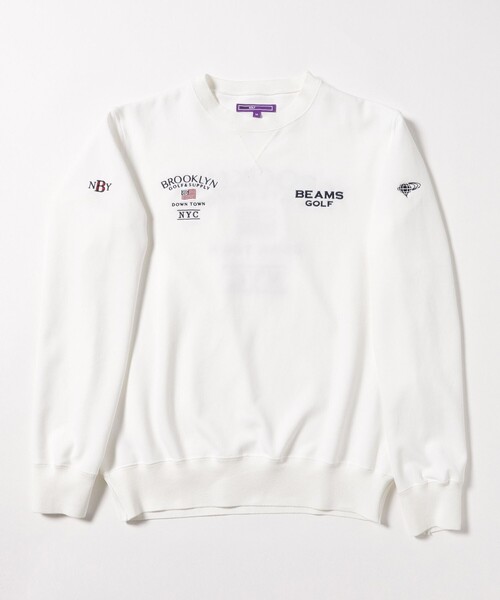 BEAMS GOLF（ビームスゴルフ）の「〈MEN〉 PURPLE LABEL / BROOKLYN ロゴ プルオーバー（吸水速乾・UVカット）（スウェット・メンズ・ネイビー/ホワイト/グレー・MEDIUM/SMALL/X-LARGE/LARGE）」の11枚目の写真
